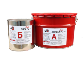 Двухкомпонентный цветной герметик LEVL Flex PU 45