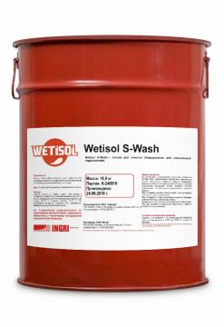 Высокоэффективный промывочный состав на основе эфиров для очистки оборудования для нанесения напыляемой тепло- и гидроизоляции WETISOL S-Wash
