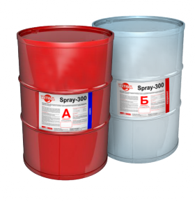 Двухкомпонентный материал на основе поликарбамидов для гидроизоляции Wetisol Spray-300