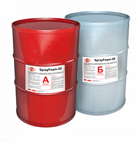 Двухкомпонентный материал на основе полиуретана  для теплоизоляции Wetisol SprayFoam-50