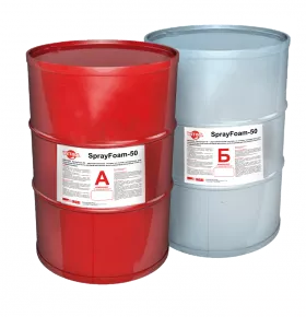 Двухкомпонентный материал на основе полиуретана для теплоизоляции Wetisol SprayFoam-50